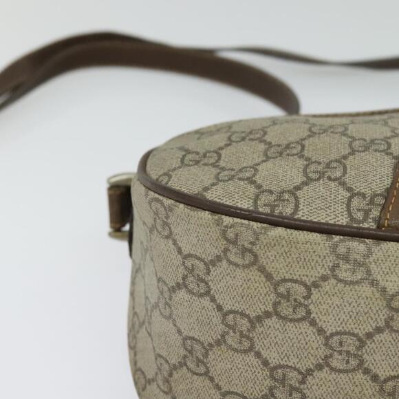 GUCCI GG Supreme Web Sherry Line Bag Pvc Beige Gold 89 02 032 - Picture 10 of 16